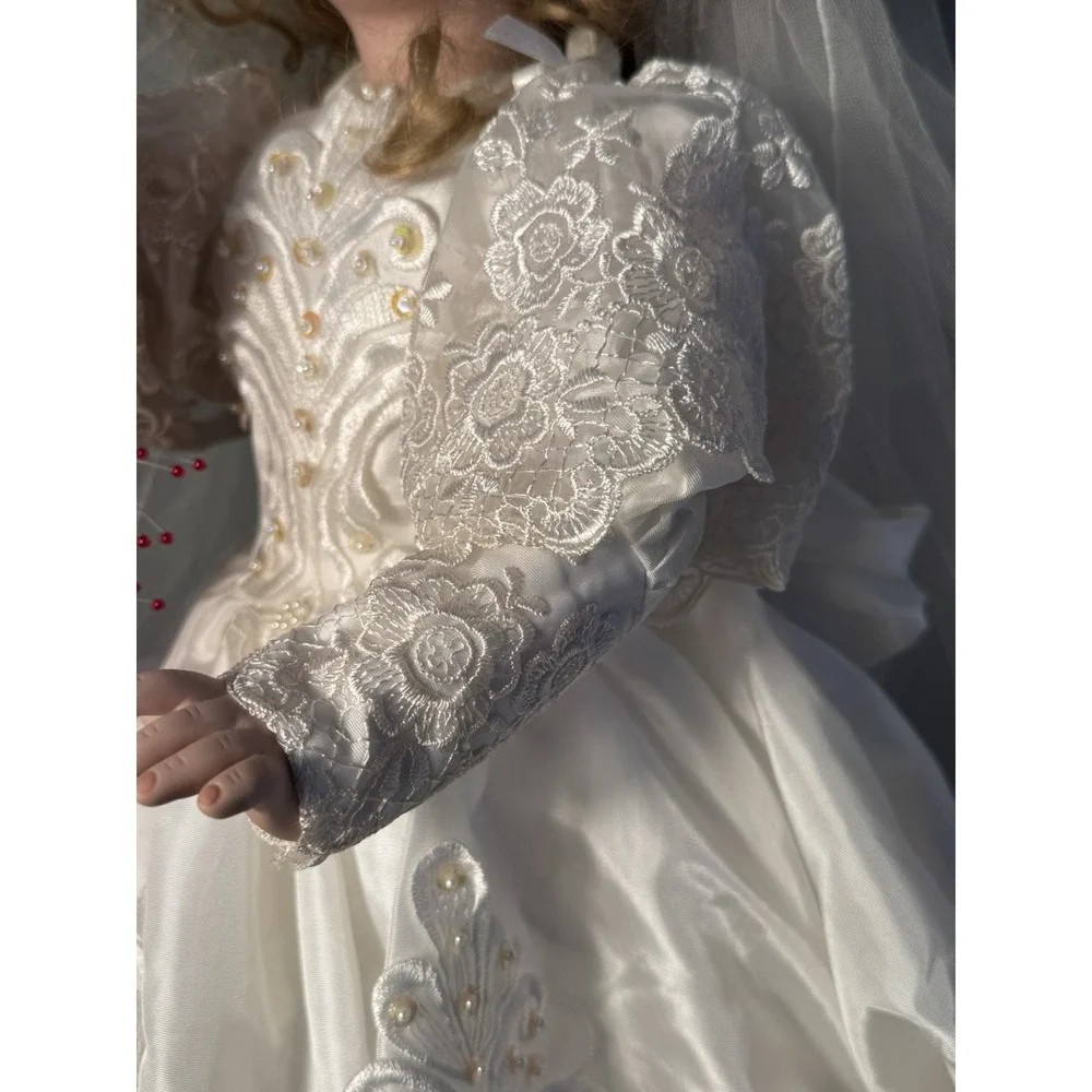 Kais Collection Full Porcelain Bride Doll LE1063/1500, 25in By J. Berard